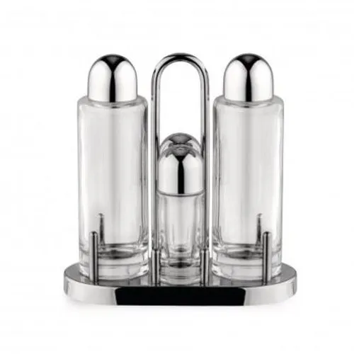Promozione Esclusiva Alessi - Servizio per olio, aceto, sale e pepe Acciaio 5070