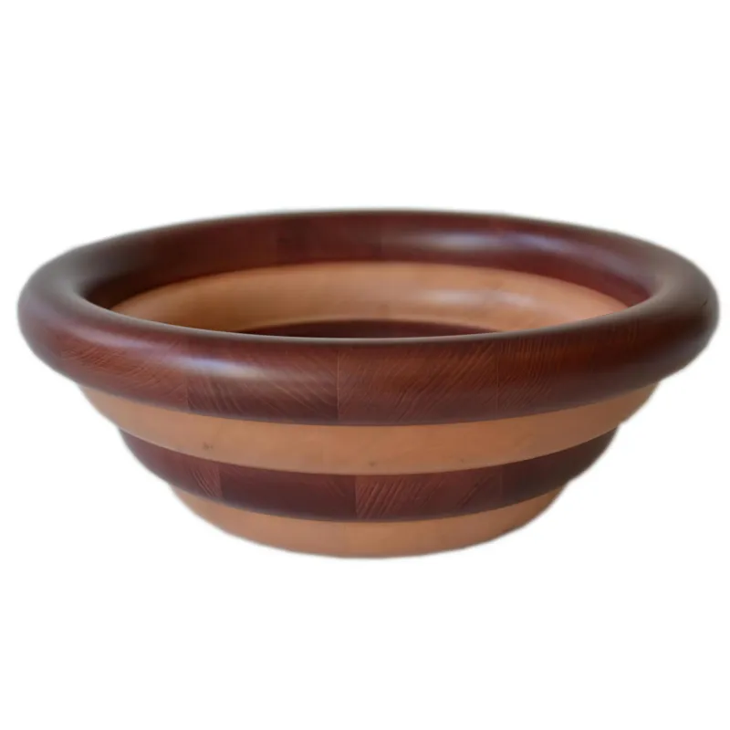 Consegna Rapida Insalatiera Fruttiera Arena Multicolor Diametro 34xh 12 cm con legno di ontano , ogni anello lavorato e tornito singolarmente a mano colore legno multicolor Mogano Manzoni Pietro