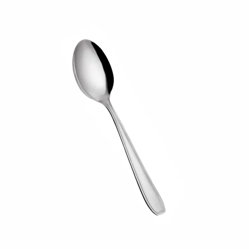 Must-Have Cucchiaino da Caffè Linea ATENA in Acciaio 18/10 (AISI 304) lunghezza 130 mm, spessore 2,0 mm, finitura inox lucido lavabili in lavastoviglie Eme Posaterie