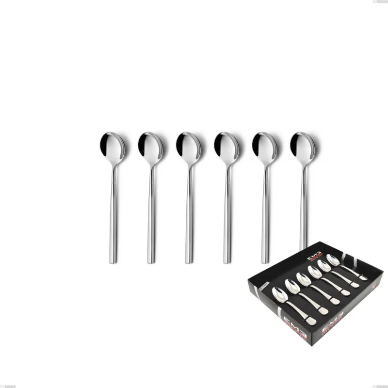 Esclusivo Confezione vetrina 6 pezzi moka kyoto, Acciaio inox (Aisi 304) inox lucido Eme Posaterie