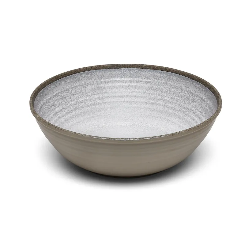 insalatiera in Melamina Centro tavola Renna Bianca Grande Ø 31xh8 cm certificato per l‘uso alimentare colore Bianco Sabbia Touch-Mel Professionale