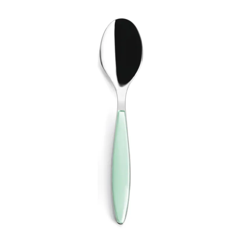 Cucchiaino da Caffè Feeling set da 6 pezzi in acciaio 18/10 (AISI 304) 14.50 cm manico ABS colore Verde Acqua Lavabile in lavastoviglie Guzzini Occasione