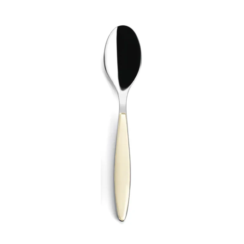 Ordina Subito Cucchiaino da Caffè Feeling set da 6 pezzi in acciaio 18/10 (AISI 304) 14.50 cm manico ABS colore Crema Lavabile in lavastoviglie Guzzini