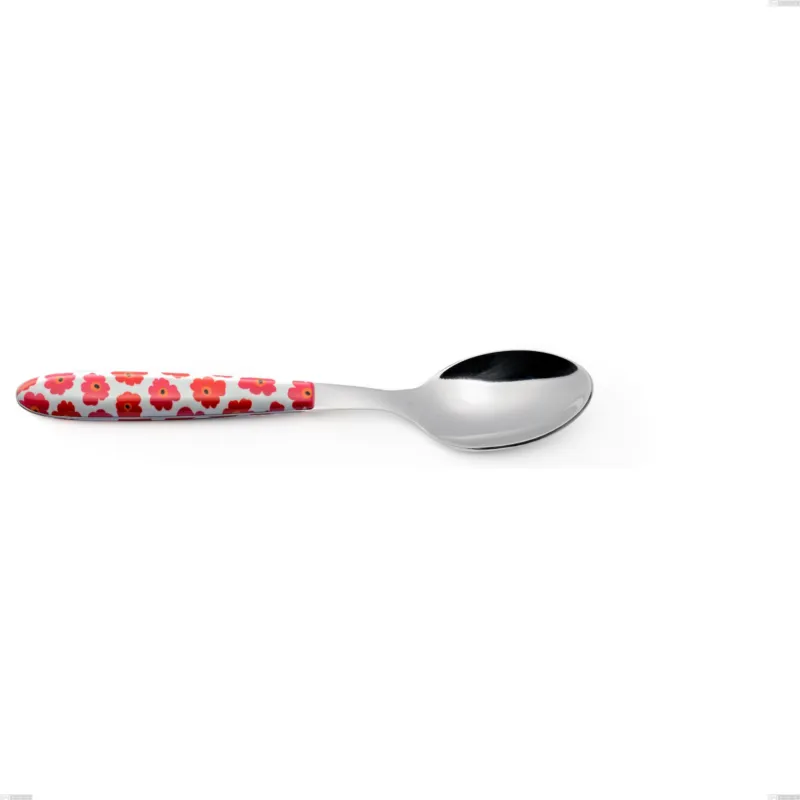 Non Perdere Cucchiaio da tavola, minestra Vero poppy, acciaio 18.0 nickel free, manicatura pbt sublimato acciaio lucido, lunghezza 205 mm Eme Posaterie