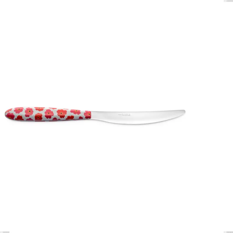 Sconto Coltello tavola Vero poppy, acciaio 18.0 nickel free, manicatura pbt sublimato acciaio lucido, lunghezza 225 mm Eme Posaterie