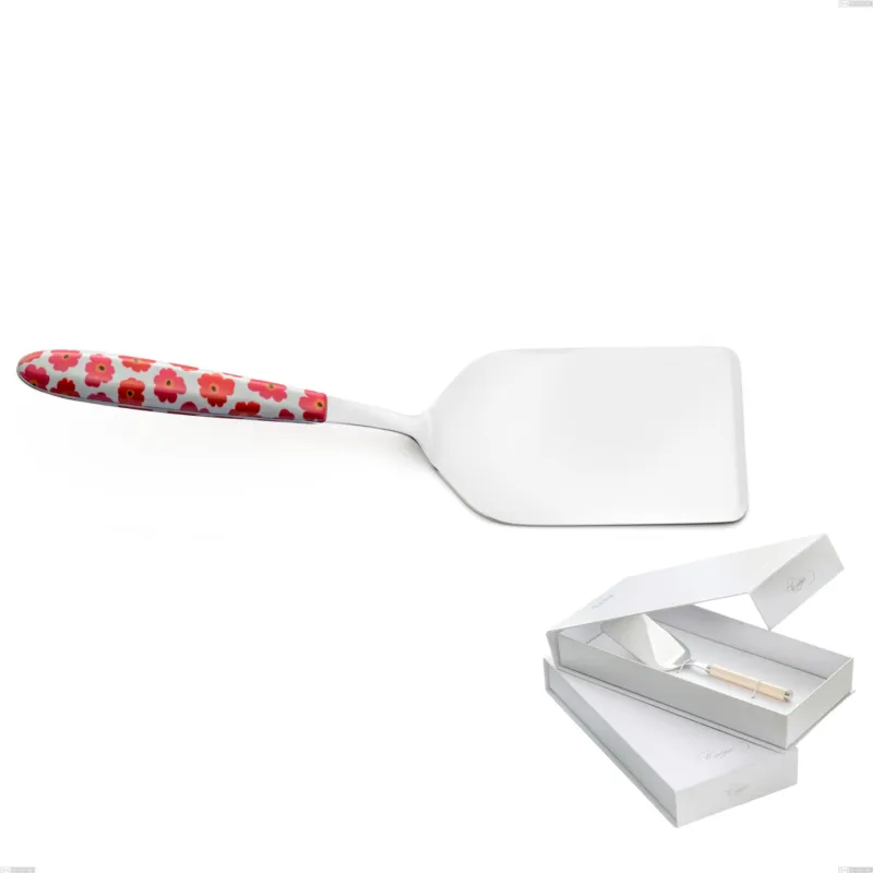 Confezione a libro 1 pezzo pala lasagne Vero poppy, acciaio 18.0 nickel free, manicatura pbt sublimato acciaio lucido Eme Posaterie Spedito Oggi
