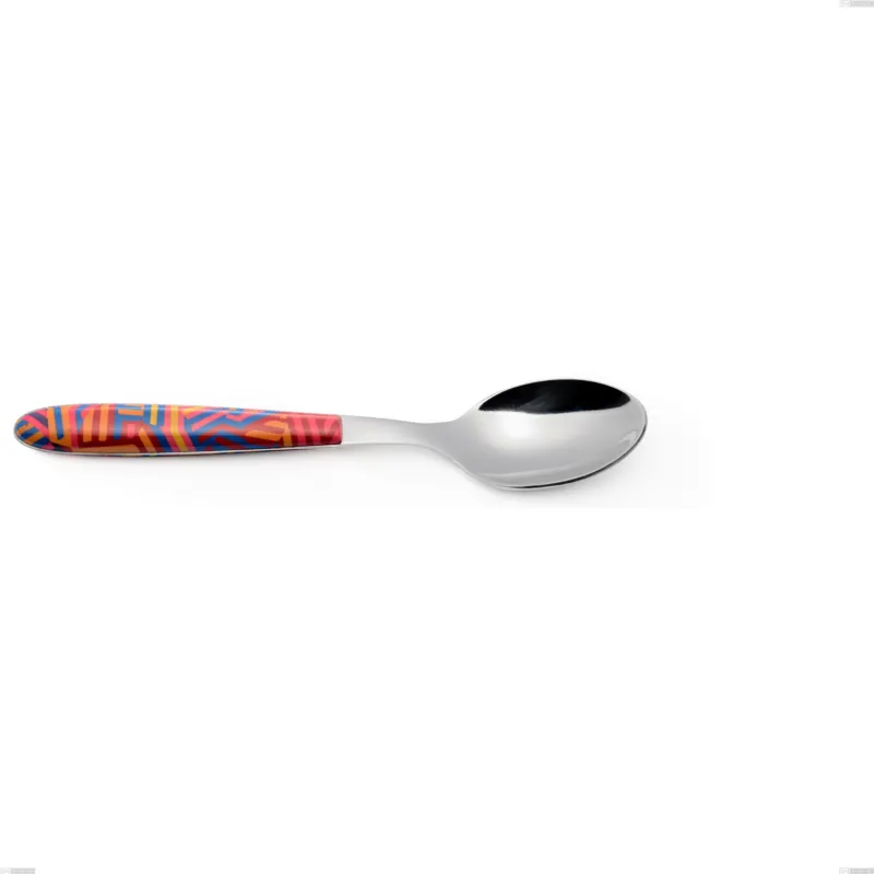 Cucchiaio da tavola, minestra vero linear, acciaio 18.0 nickel free, manicatura pbt sublimato acciaio lucido, lunghezza 205 mm Eme Posaterie Popolare