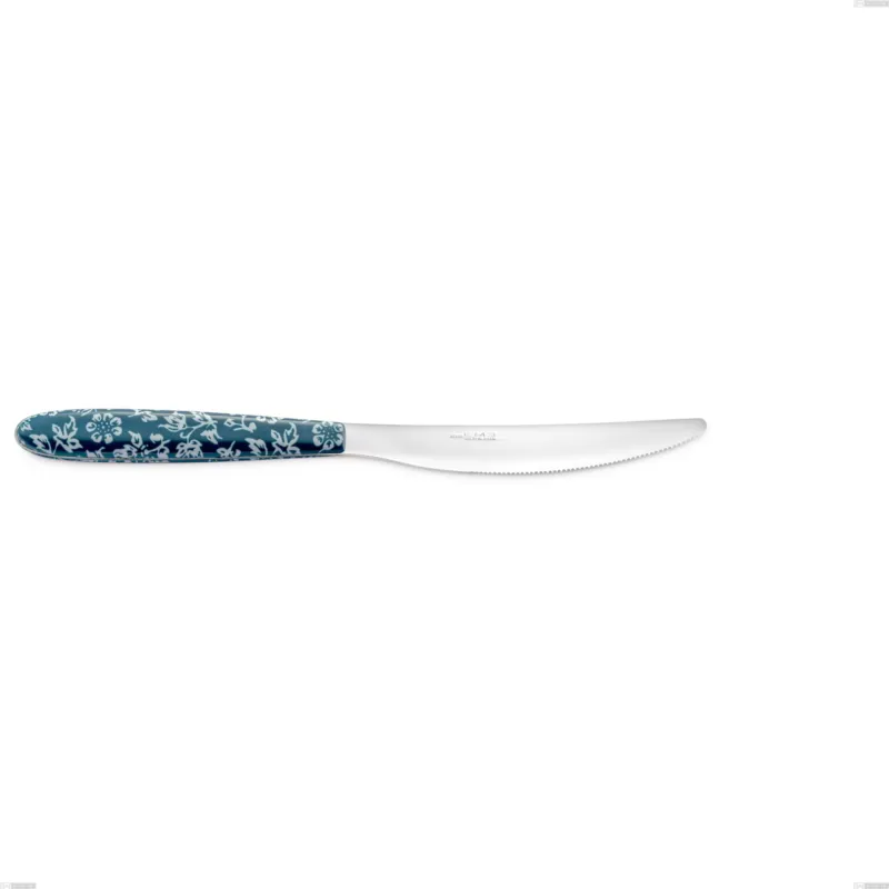 Professionale Coltello tavola vero flowers, acciaio 18.0 nickel free, manicatura pbt sublimato acciaio lucido, lunghezza 225 mm Eme Posaterie