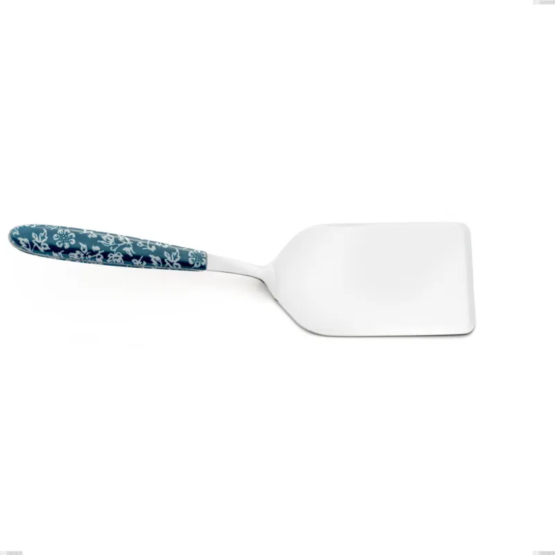 Pala lasagne vero flowers, acciaio 18.0 nickel free, manicatura pbt sublimato acciaio lucido, lunghezza 252 mm Eme Posaterie Saldi