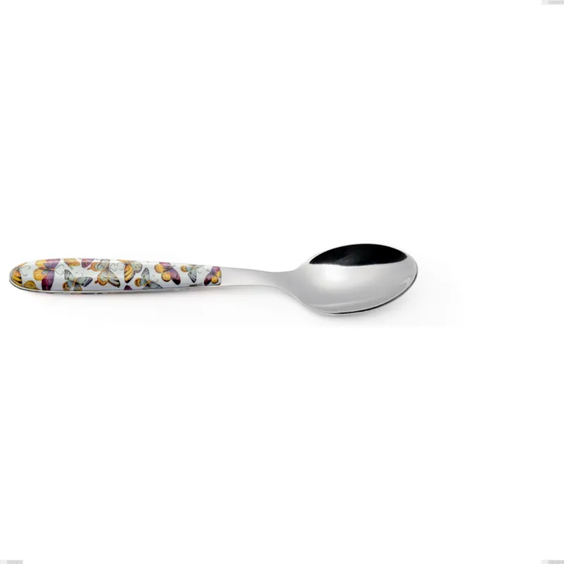 Cucchiaio da tavola, minestra vero butterfly, acciaio 18.0 nickel free, manicatura pbt sublimato acciaio lucido, lunghezza 205.00 mm Eme Posaterie Compra Oggi Stesso
