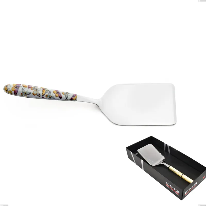 Saldi Confezione vetrina 1 pezzo pala lasagne vero butterfly, acciaio 18.0 nickel free, manicatura pbt sublimato acciaio lucido Eme Posaterie