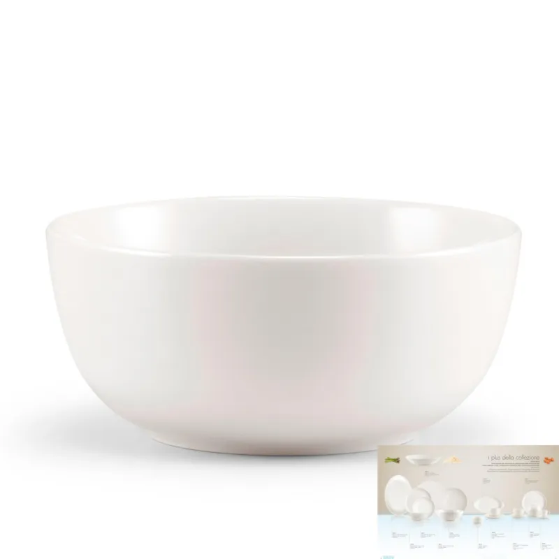Coppetta macedonia Set 6 Pezzi in porcellana SKANDIA cm 13 Collezione lavabile in lavastoviglie porcellana Di Limoges Bianco Freddo Kaleidosmilano Nuova Collezione