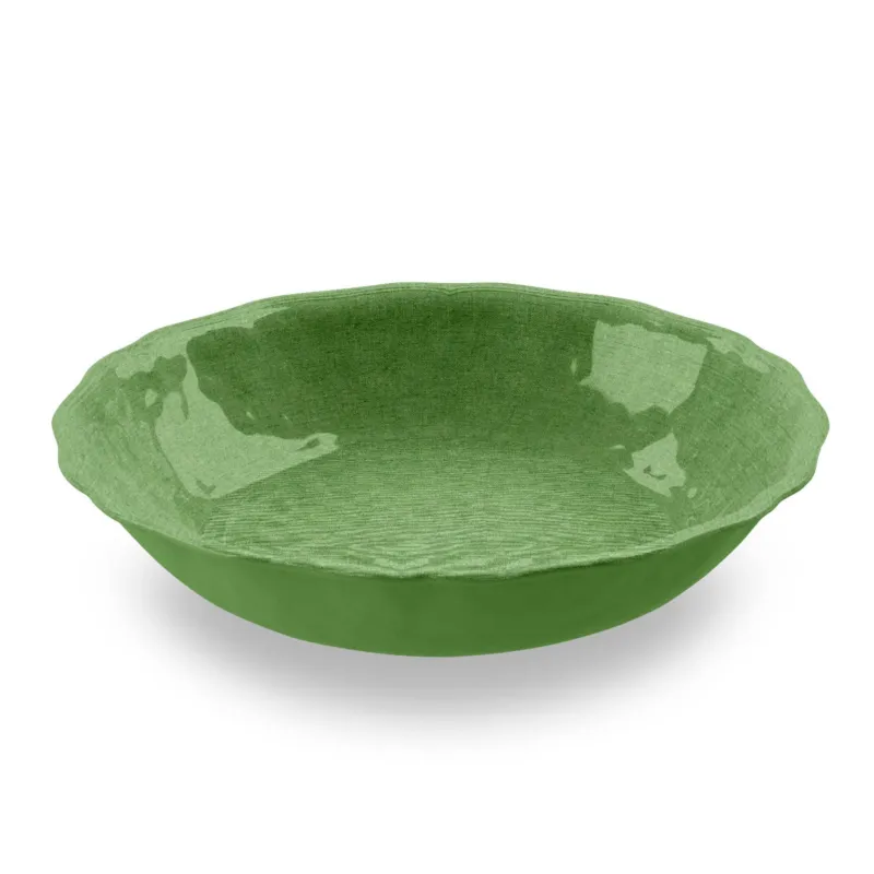 Insalatiera in melamina Green York Grande Ø 35xh7 cm certificato per l‘uso alimentare colore verde Touch-Mel Affare