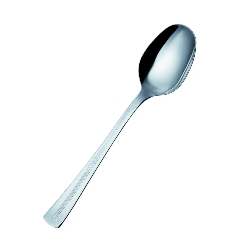 Nuovo Arrivo Cucchiaio tavola linea ELITE in Acciaio 18/10 (AISI 304) lunghezza 192 mm, spessore 2,0 mm, finitura inox lucido lavabili in lavastoviglie Eme Posaterie