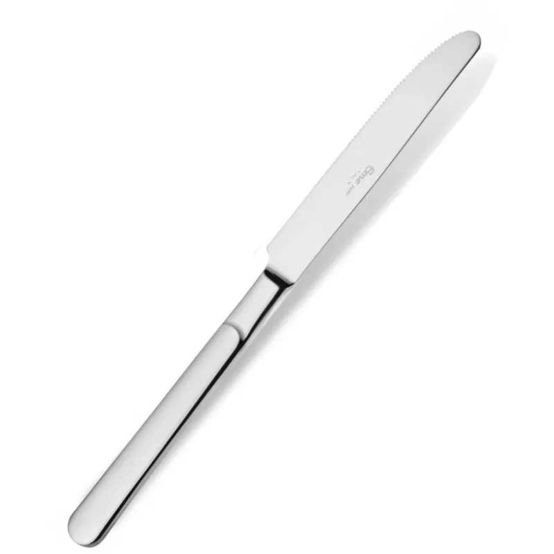 Coltello tavola Linea ARES in Acciaio 18/10 (AISI 304) lunghezza 223 mm, spessore 2,0 mm, finitura inox lucido lavabili in lavastoviglie Eme Posaterie Occasione Imperdibile