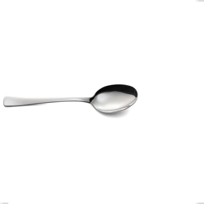 Compra Online Cucchiaio tavola linea DORAM in Acciaio 18/10 (AISI 304) lunghezza 197 mm, spessore 2,5 mm, finitura inox lucido lavabili in lavastoviglie Eme Posaterie