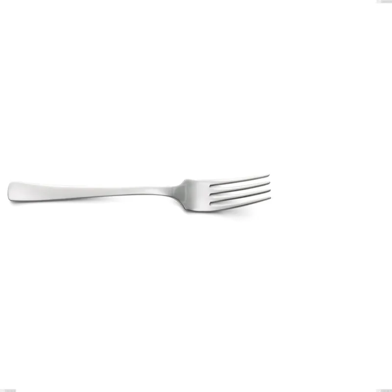 Forchetta tavola DORAM, in Acciaio 18/10 (AISI 304) lunghezza195 mm, spessore 2,5 mm, finitura inox lucido lavabili in lavastoviglie Eme Posaterie Spedizione Espresso