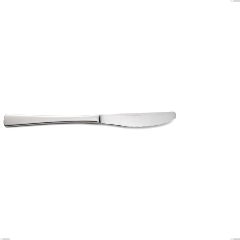 Di Tendenza Coltello tavola Linea DORAM in Acciaio 18/10 (AISI 304) lunghezza 220 mm, spessore 2,5 mm, finitura inox lucido lavabili in lavastoviglie Eme Posaterie