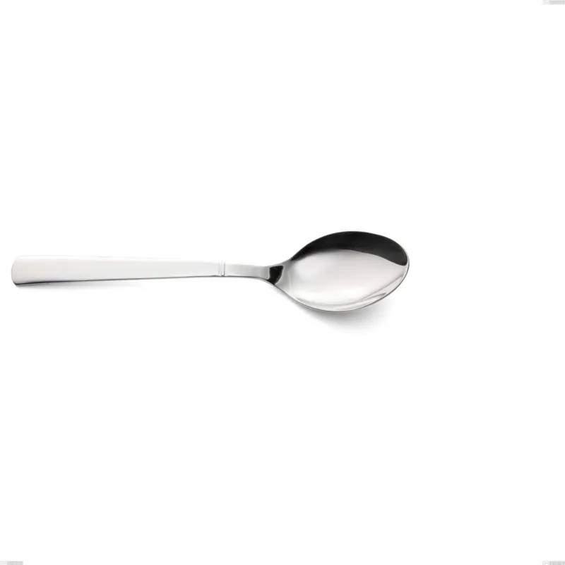 Cucchiaio tavola linea LUX in Acciaio 18/10 (AISI 304) lunghezza 195 mm, spessore 2,5 mm, finitura inox lucido lavabili in lavastoviglie Eme Posaterie Ultimissimo Modello