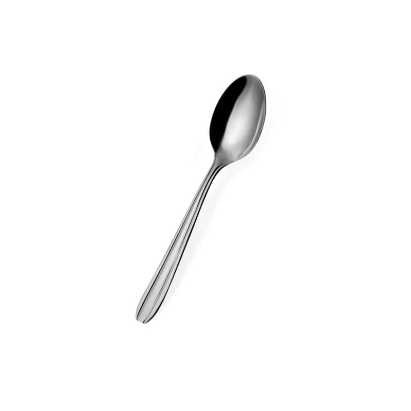 Economico Cucchiaino caffè linea SONIA in Acciaio 18/0 (AISI 430) lunghezza 130 mm, spessore 1,5 mm, finitura inox lucido lavabili in lavastoviglie Eme Posaterie