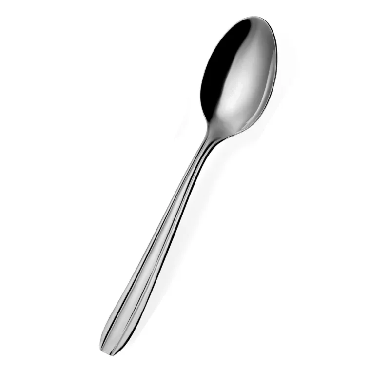 Cucchiaio tavola linea SONIA in Acciaio 18/0 (AISI 430) lunghezza 2,00 mm, spessore 1,5 mm, finitura inox lucido lavabili in lavastoviglie Eme Posaterie Occasione