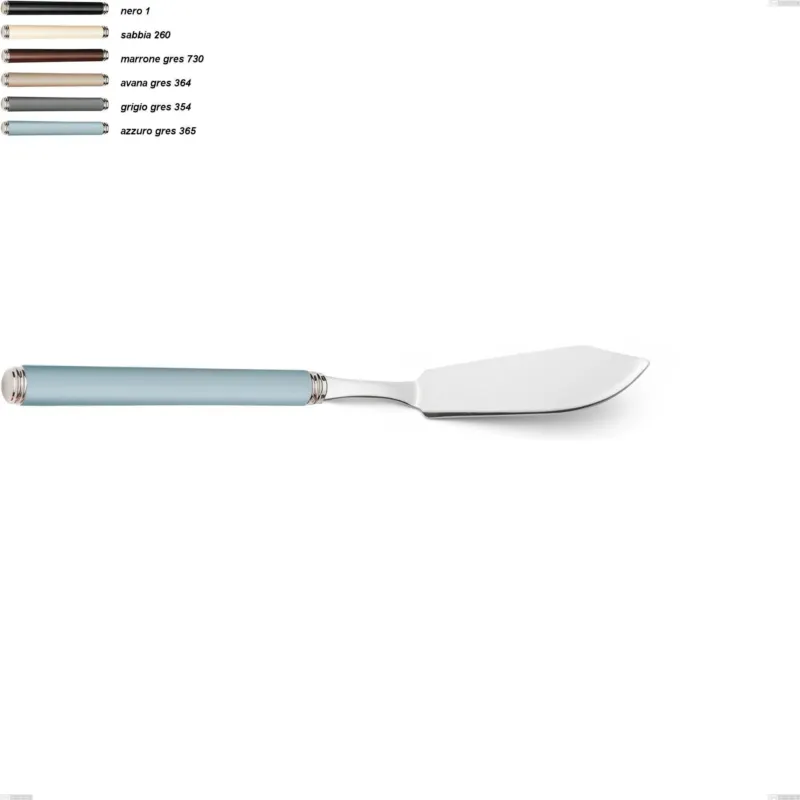 Subito Disponibile Coltello pesce linea gres, acciaio 18/10 aisi 304 manici in acrilico, lunghezza 223 mm Eme Posaterie grigio gres 354