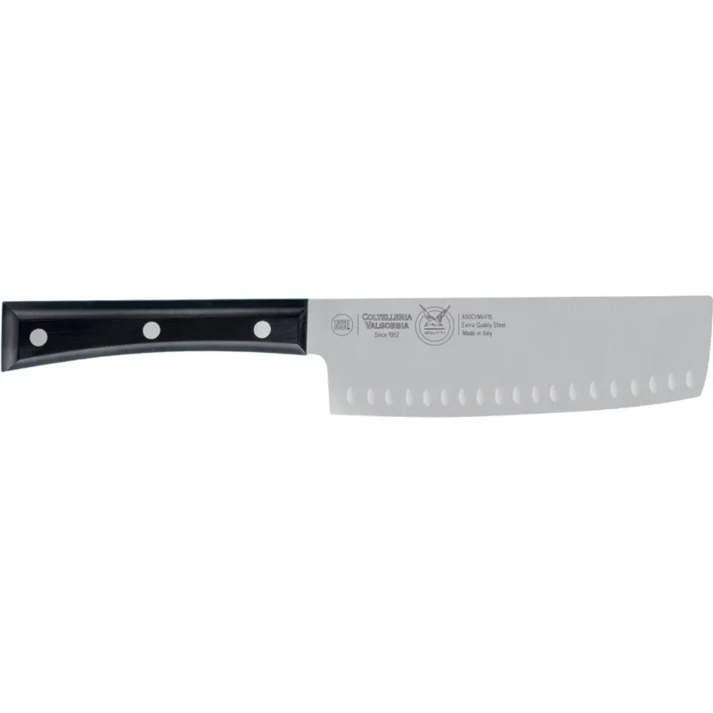 Scelto Dai Clienti Coltello Nakiri Olivato in acciaio 18/10 cm 16 manico in Paperstone ideale per il taglio e la lavorazione delle verdure molto precisi Coltelleria Valgobbia