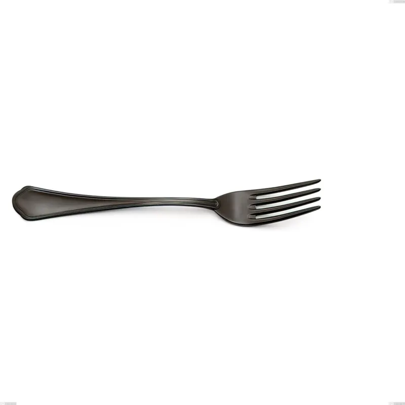 Di Tendenza Forchetta tavola Domus Black , Acciaio 18/10 trattamento PVD, spessore 3 mm, lunghezza 205 mm Eme Posaterie