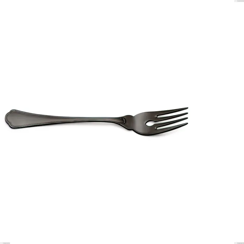 Ultime Pezzi Forchetta pesce Domus Black , Acciaio 18/10 trattamento PVD, spessore 3 mm, lunghezza 193 mm Eme Posaterie