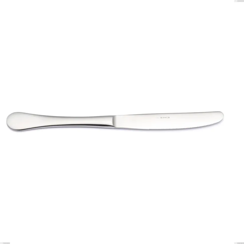 Coltello tavola economico Milano inox 18/10 , Acciaio inox 18/10 (AISI304) lucido a specchio , spessore 2.5 mm Eme Posaterie Occasione