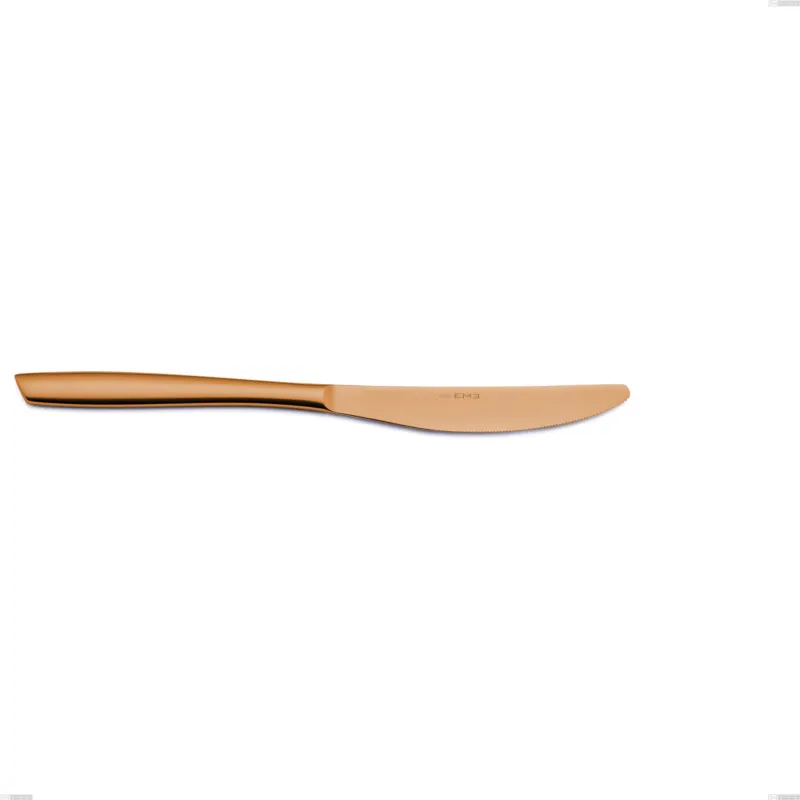 Ordina Subito Coltello tavola Eleven Sahara 2,5 mm Brunita sabbiata , Acciaio inox 18-10, AISI 304 , lunghezza 238 mm Eme Posaterie