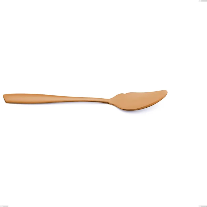 Di Tendenza Coltello pesce Eleven Sahara 2,5 mm Brunita sabbiata , Acciaio inox 18-10, AISI 304 , lunghezza 204 mm Eme Posaterie