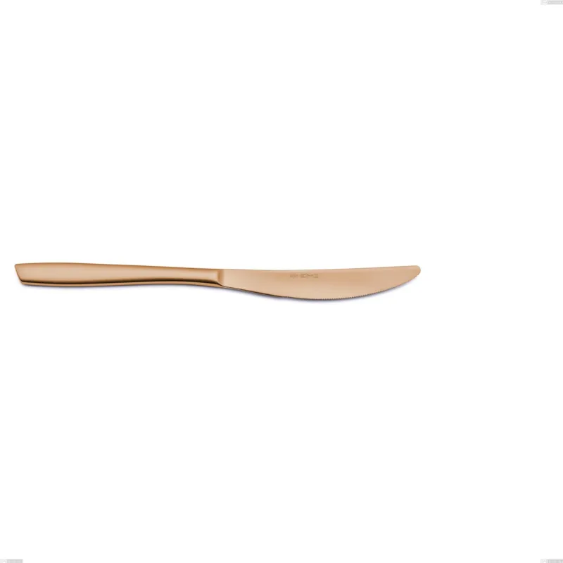 Coltello frutta Eleven rose brunita lucida , Acciaio inox 18-10, AISI 304 Brunito Lucido, spessore 2,5 mm mm, lunghezza 219 mm Eme Posaterie Ultima Occasione