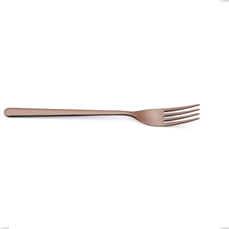 Forchetta da servizio Venice Copper Bronze, Acciaio Inox 18-10 trattamento pvd bronzo, spessore 4 mm, lunghezza 262 mm Eme Posaterie Ultima Occasione