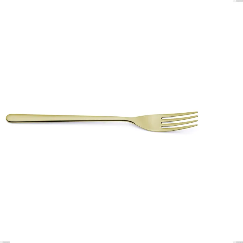 Compra Adesso Forchetta tavola Venice Tin Gold, Acciaio Inox 18-10 trattamento pvd oro, spessore 4 mm, lunghezza 232 mm Eme Posaterie