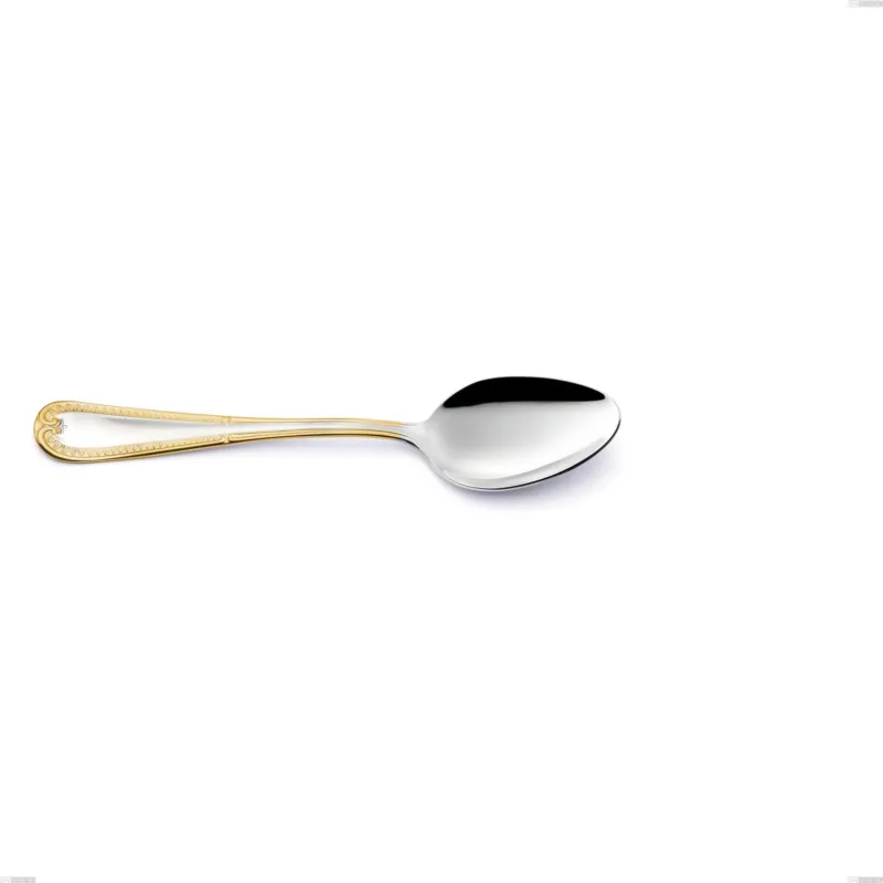 Cucchiaino frutta Firenze oro, acciaio 18-10, oro 24 carati , spessore 2.5 mm, lunghezza 182 mm Eme Posaterie Reso Gratuito