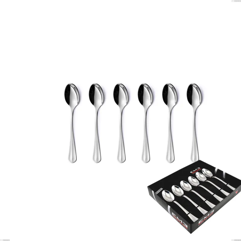 Confezione vetrina 6 pezzi caffè Royal, acciaio 18-10 lucido, spessore 2.5 mm Eme Posaterie Promozione
