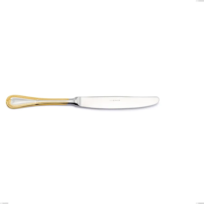 Coltello frutta Firenze oro, acciaio 18-10, oro 24 carati , spessore 2.5 mm, lunghezza 217 mm Eme Posaterie Offerta