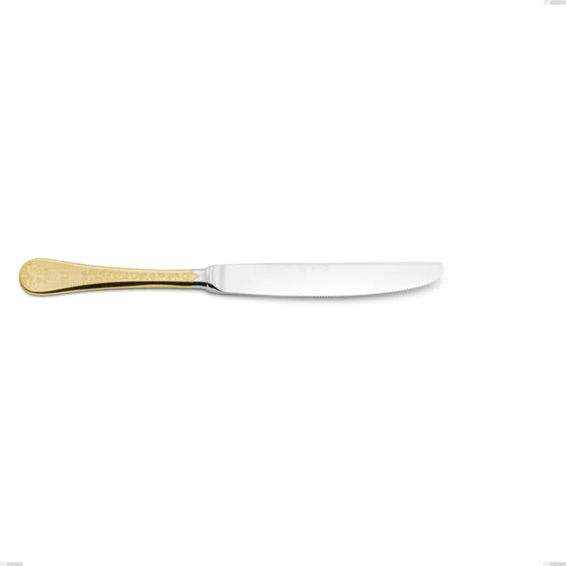 Bestseller Coltello frutta Hermitage oro, acciaio 18-10, oro 24 carati lucido, spessore 2.5 mm, lunghezza 217 mm Eme Posaterie