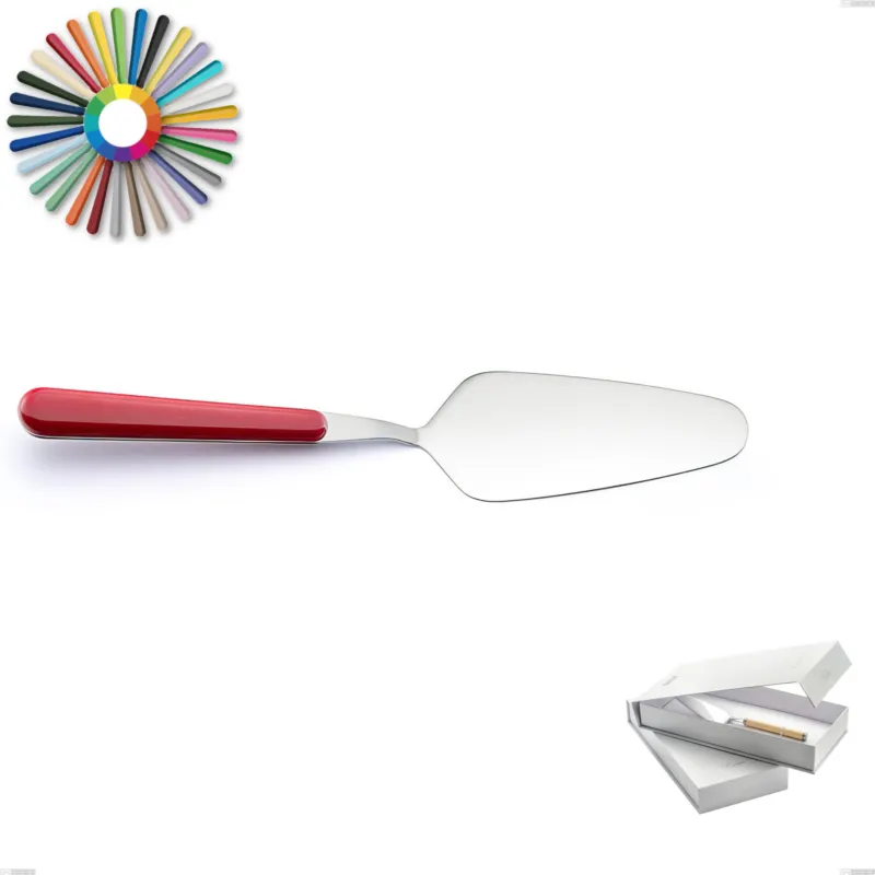 Confezione a libro 1 pezzo pala torta Brio, Acciaio inox 18.c (AISI 430), manici in abs Eme Posaterie rosa 66 Compra Oggi Stesso