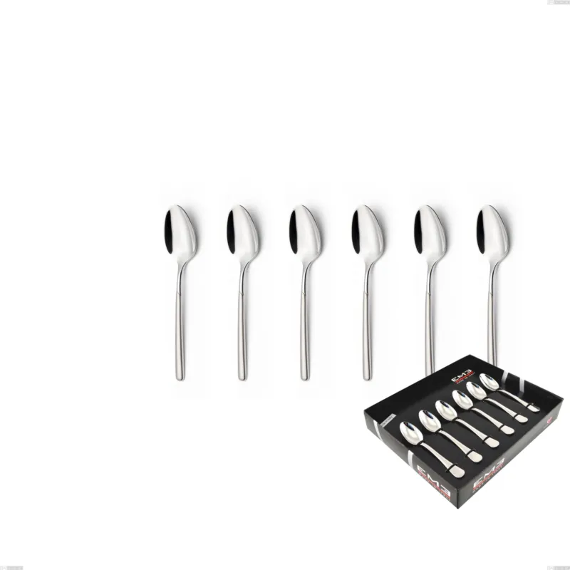 Promozione Confezione vetrina 6 pezzi moka Celtika sabbiato, Inox 18.10 (AISI304), spessore 5.00 Eme Posaterie