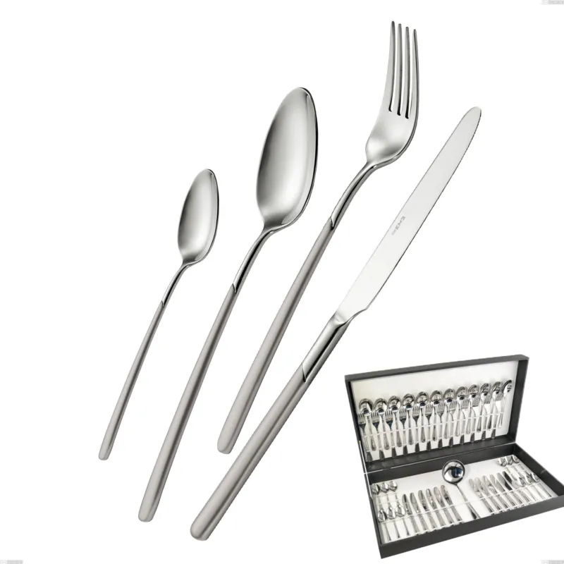 Più Venduto Astuccio 49 pezzi Celtika sabbiato, Inox 18.10 (AISI304), spessore 5.00 Eme Posaterie
