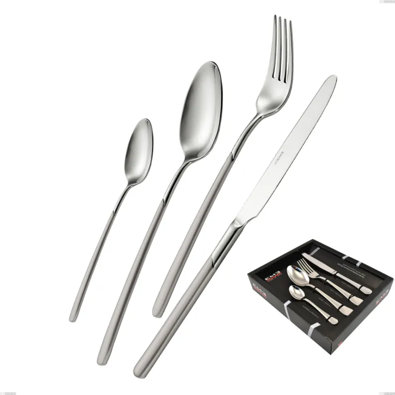 Confezione vetrina 24 pezzi Celtika sabbiato, Inox 18.10 (AISI304), spessore 5.00 Eme Posaterie Compra Adesso