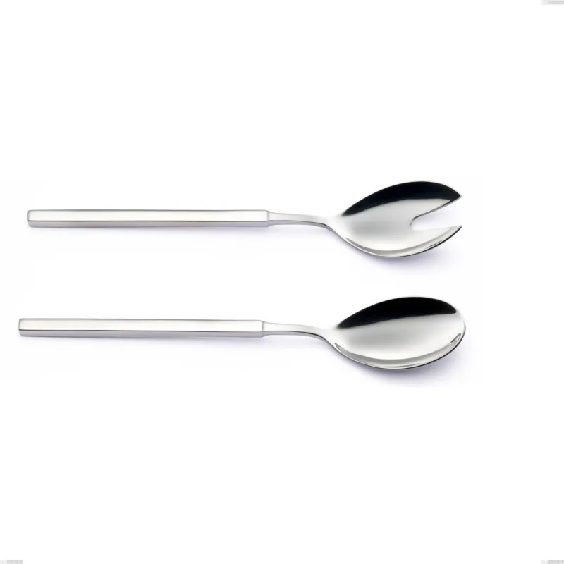 Spedizione Espresso Coppia insalata Zeus Inox, acciaio forgiato lucido 18/10 (AISI 304) - lunghezza 240 mm Eme Posaterie