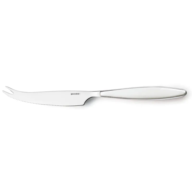 Professionale Coltello Formaggio due punte Feeling inox 18/10 lucido 23,8 cm Bianco Guzzini