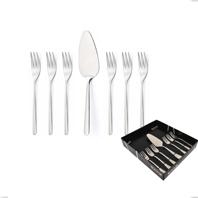 Confezione vetrina 7 pezzi dolce Venice, Acciaio inox 18/10 (AISI304), spessore 4.00 mm Eme Posaterie Acquista Ora