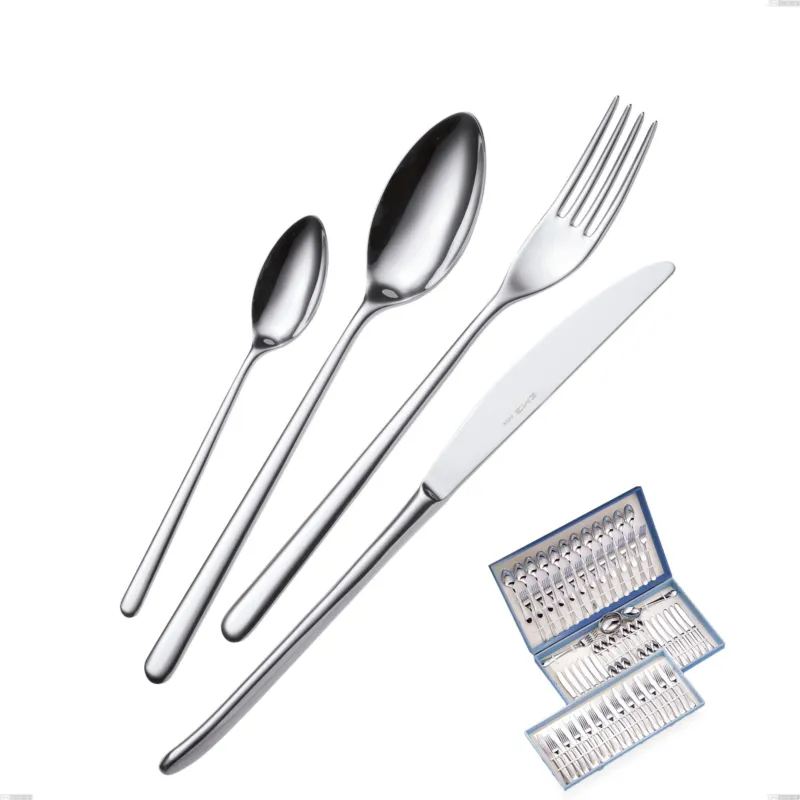 Vendita Finale Servizio di posate 75 pezzi in astuccio regalo Venice, Acciaio inox 18/10 (AISI304), spessore 4.00 mm Eme Posaterie