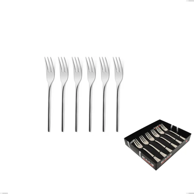 Promo Stagionale Confezione vetrina 6 pezzi forchettine dolce Vanity, Acciaio inox 18/10 (AISI304), forgiate, spessore Forgiate Eme Posaterie