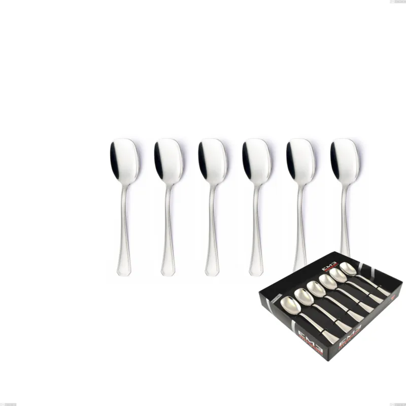 Confezione vetrina 6 pezzi gelato Savoia, Acciaio inox 18.10 (AISI304), spessore 2.5 mm Eme Posaterie Soddisfatti O Rimborsati
