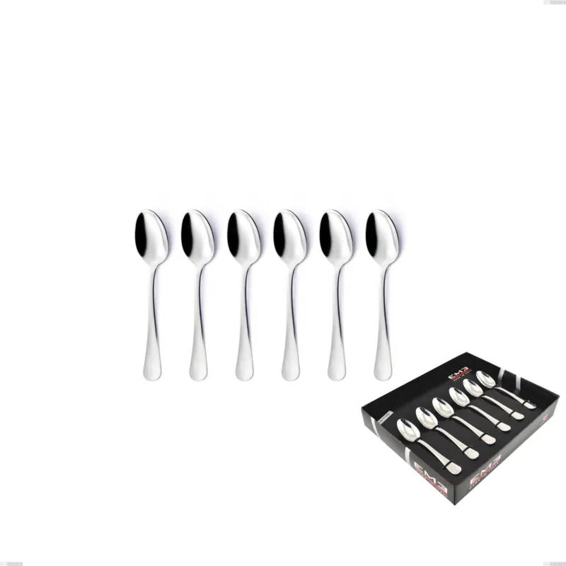 Prezzo Basso Confezione vetrina 6 pezzi moka Oxford, Acciaio inox 18/C (AISI430), spessore 2.00 mm Eme Posaterie